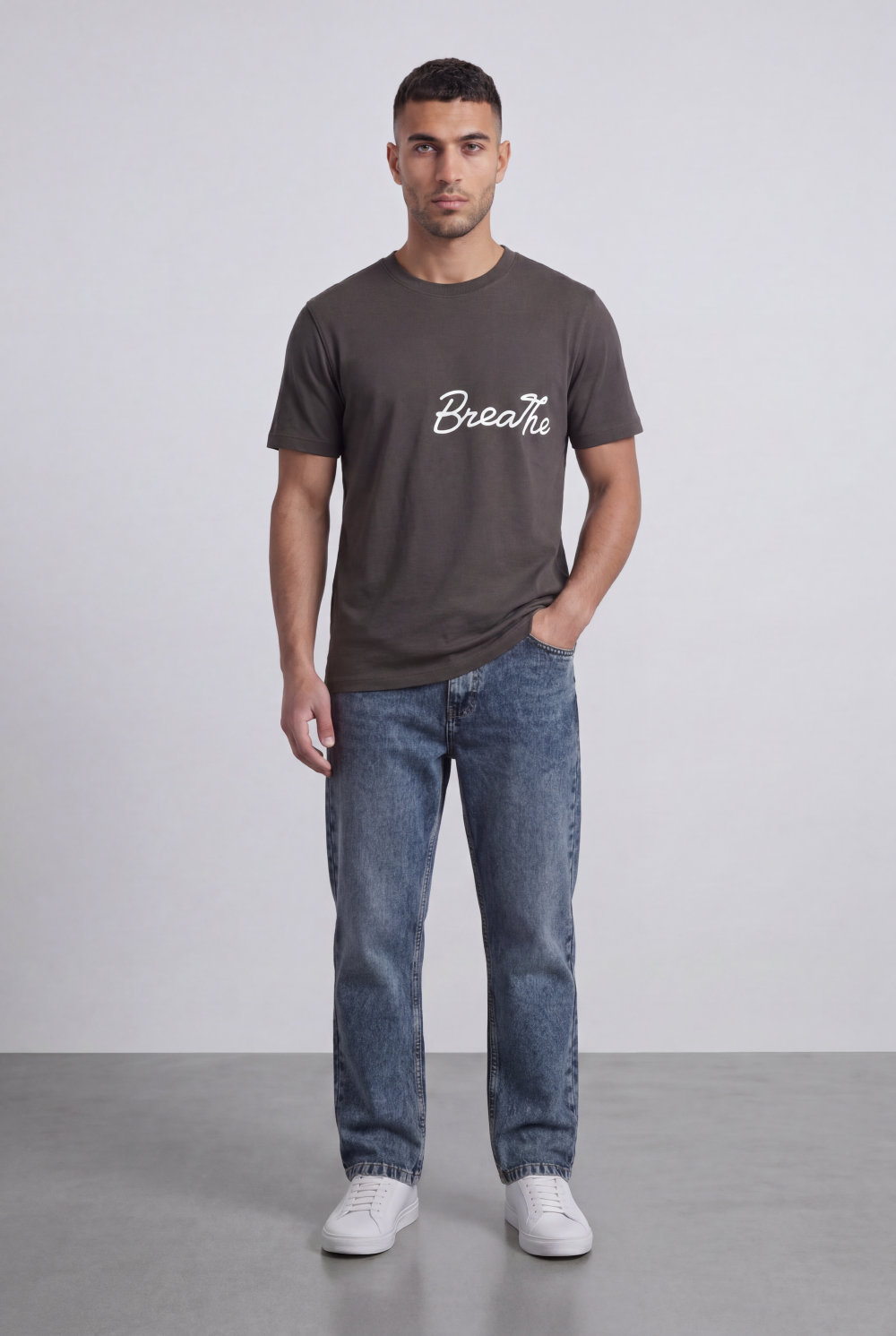 Men’s Tomato Store Graphic Slim fit T-Shirt A Bold Script Back Print