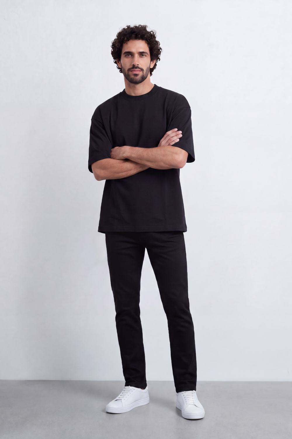 Men's Tomato Store Premium Cotton T-Shirt Clean Minimal Design Drop Shoulder Oversized Fit