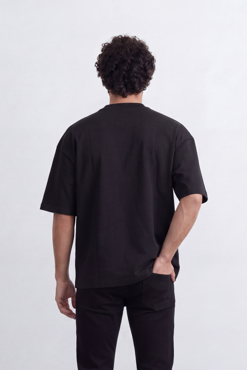 Men's Tomato Store Premium Cotton T-Shirt Clean Minimal Design Drop Shoulder Oversized Fit