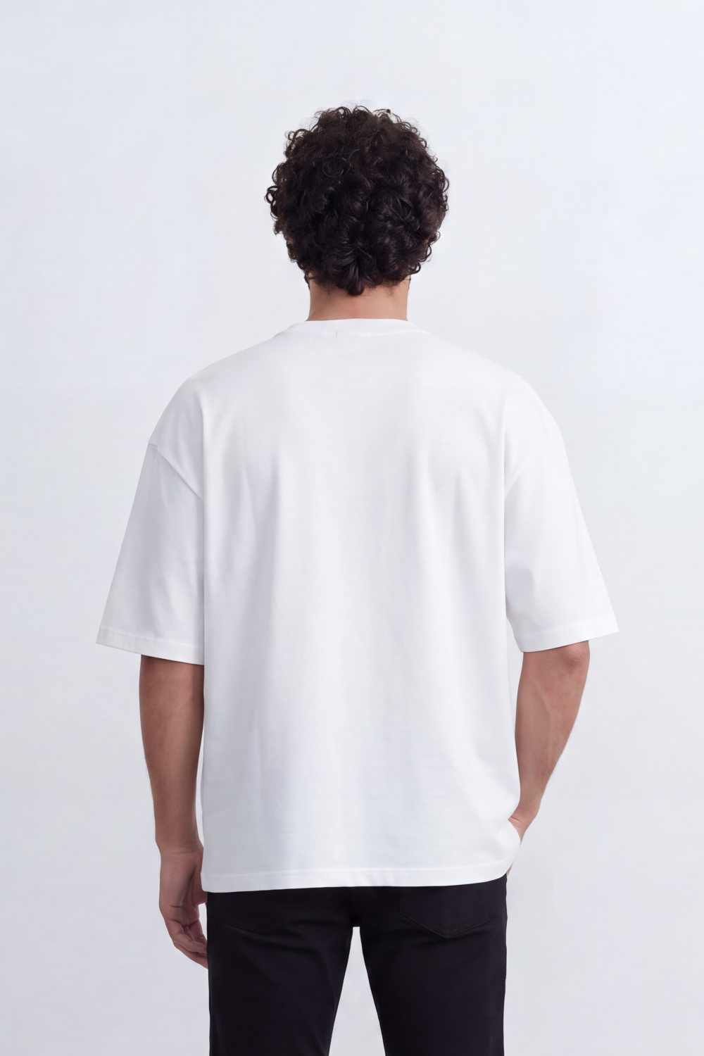 Men's Tomato Store Premium Cotton T-Shirt Clean Minimal Design Drop Shoulder Oversized Fit