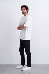 Men's Tomato Store Premium Cotton T-Shirt Clean Minimal Design Drop Shoulder Oversized Fit
