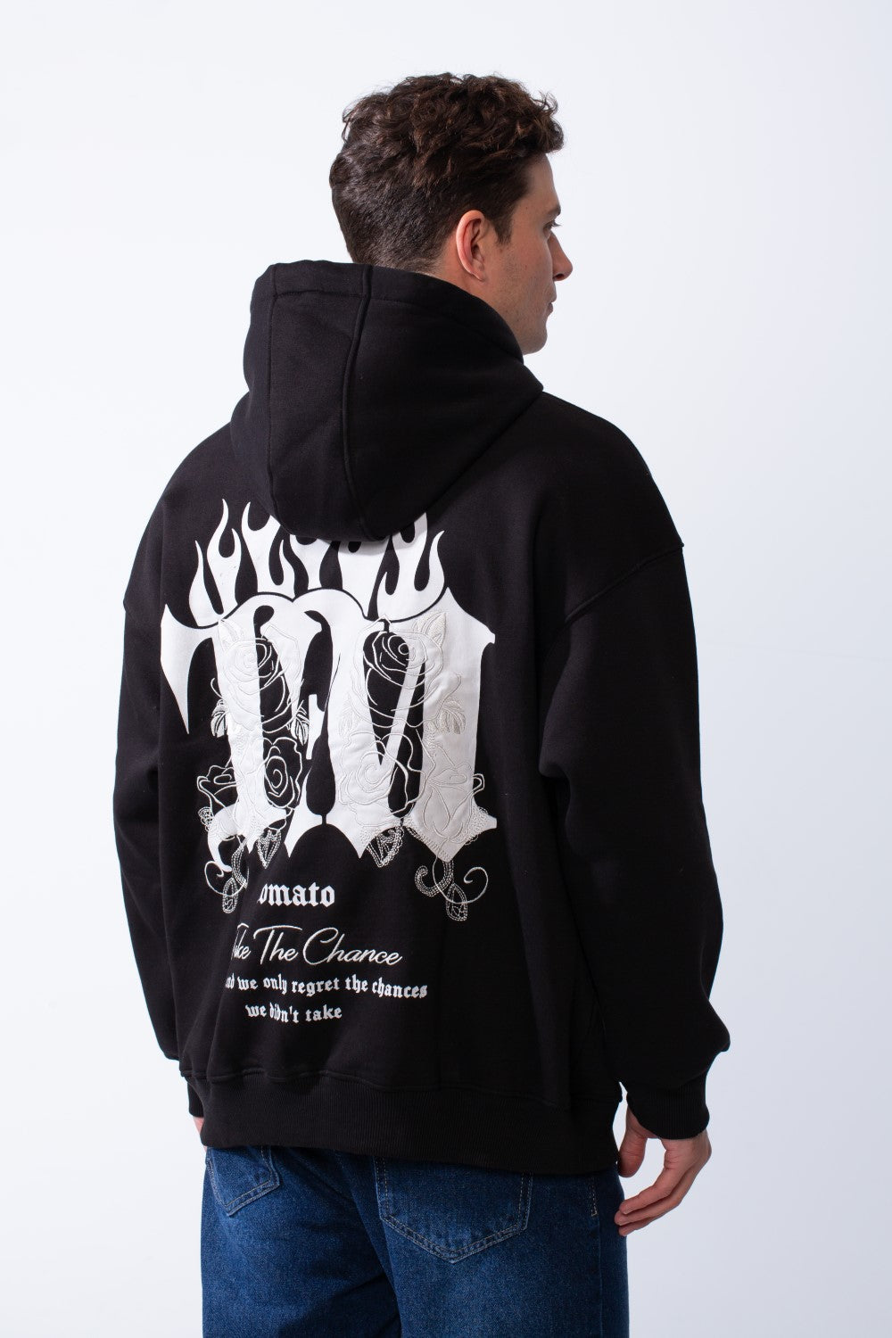 Men's Long Sleeve Kangaroo Pockets With Pack Graphic Print Casual Hooded Sweatshirt