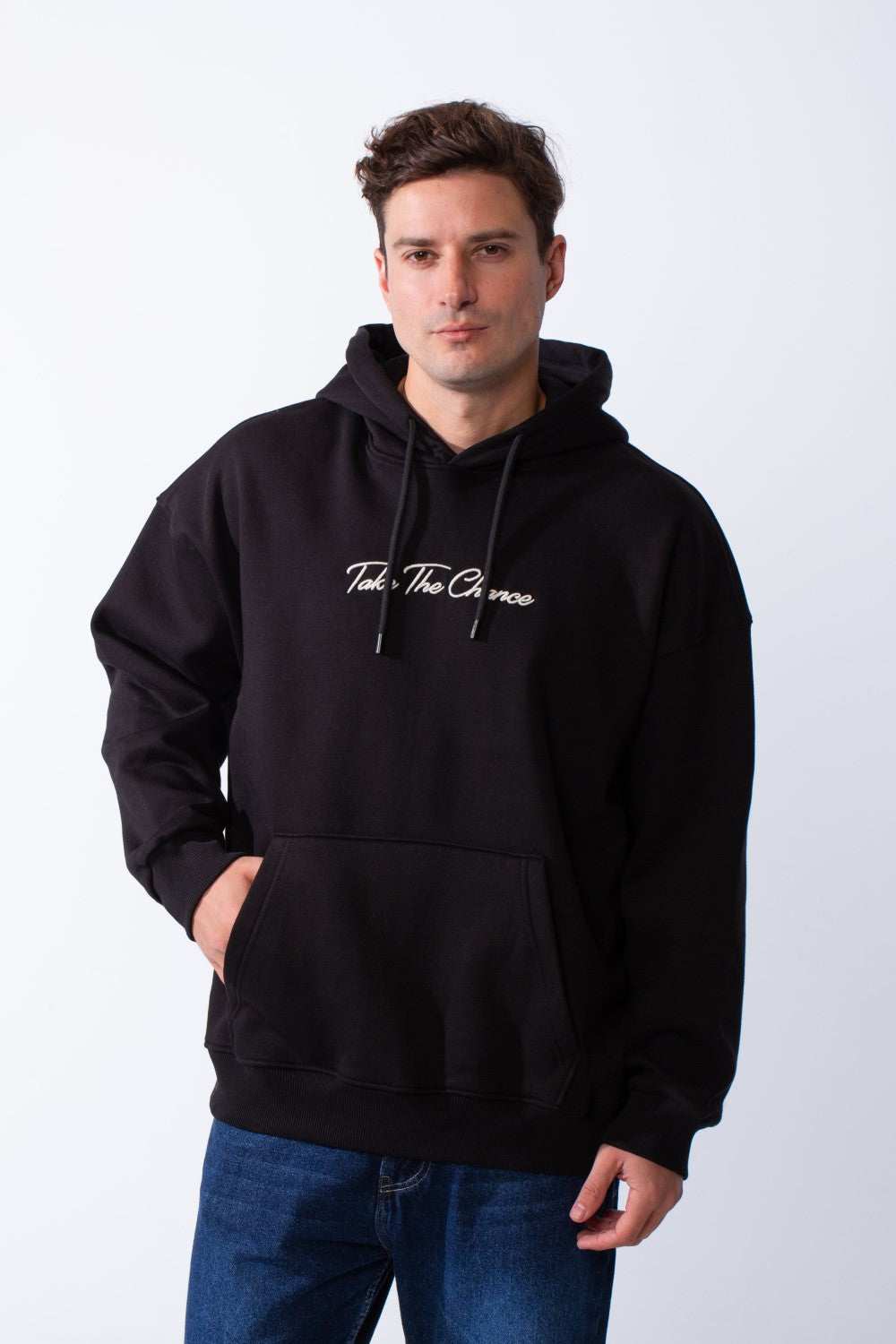Men's Long Sleeve Kangaroo Pockets With Pack Graphic Print Casual Hooded Sweatshirt