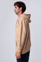 Men's Tomato Store Zip-Up Hooded Jacket With Gold Graphics Kangaroo's Split Pockets