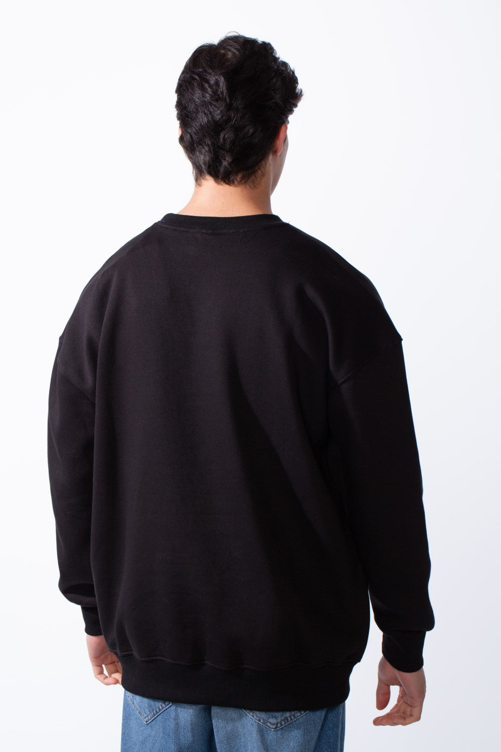 Men's Regular Fit Long Sleeve Crew Neck Kangaroo Pocket Knit Comfortable Melton Sweatshirt