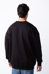 Men's Regular Fit Long Sleeve Crew Neck Kangaroo Pocket Knit Comfortable Melton Sweatshirt