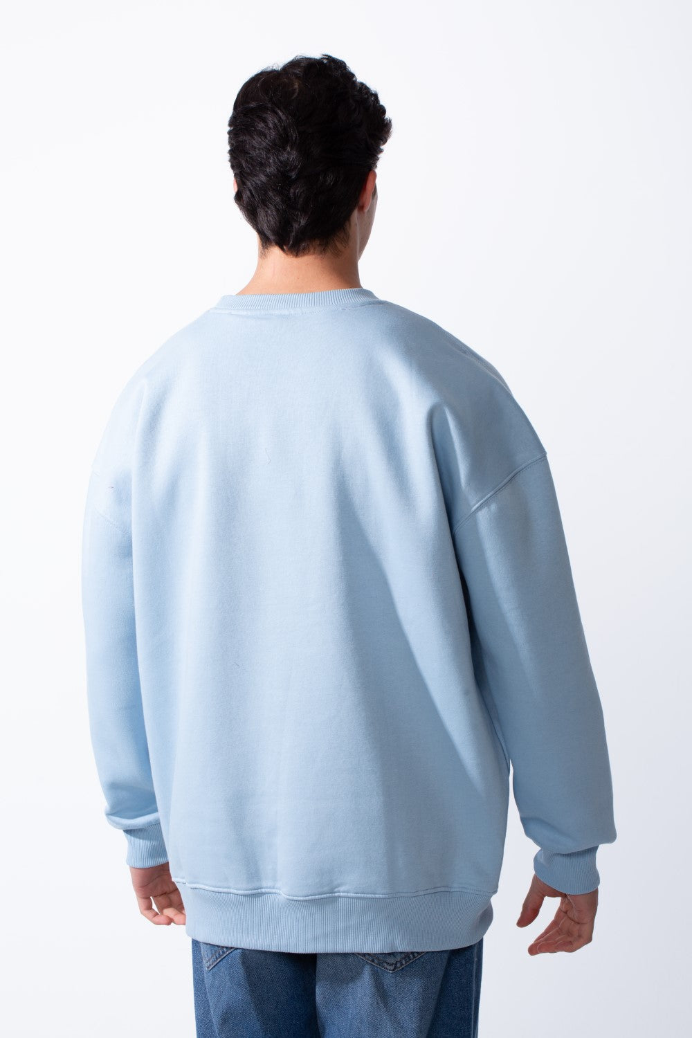 Men's Regular Fit Long Sleeve Crew Neck Kangaroo Pocket Knit Comfortable Melton Sweatshirt