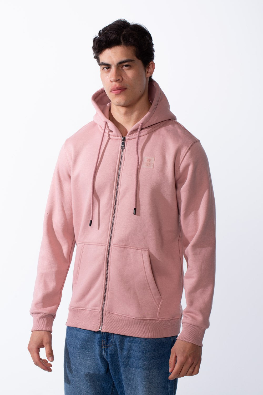 Men's Zip-Up Front Pockets Slim Fit Everyday Wear Casual Design Hood Sweatshirt