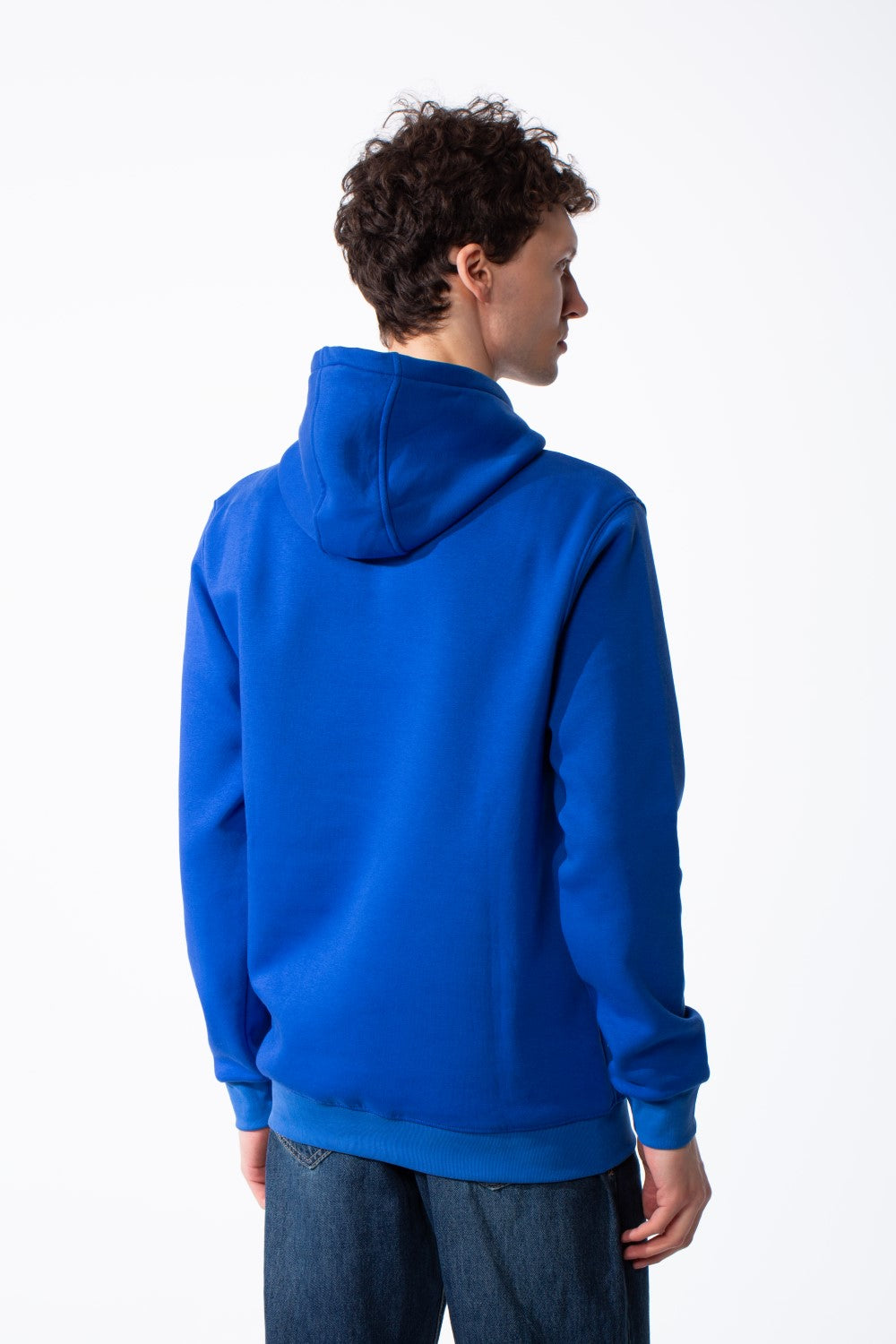 Men's Puff-Print Graphic Cross Over Hood Kangaroo Pocket Comfort With Clear Artistic Statement Slim Fit Sweatshirt