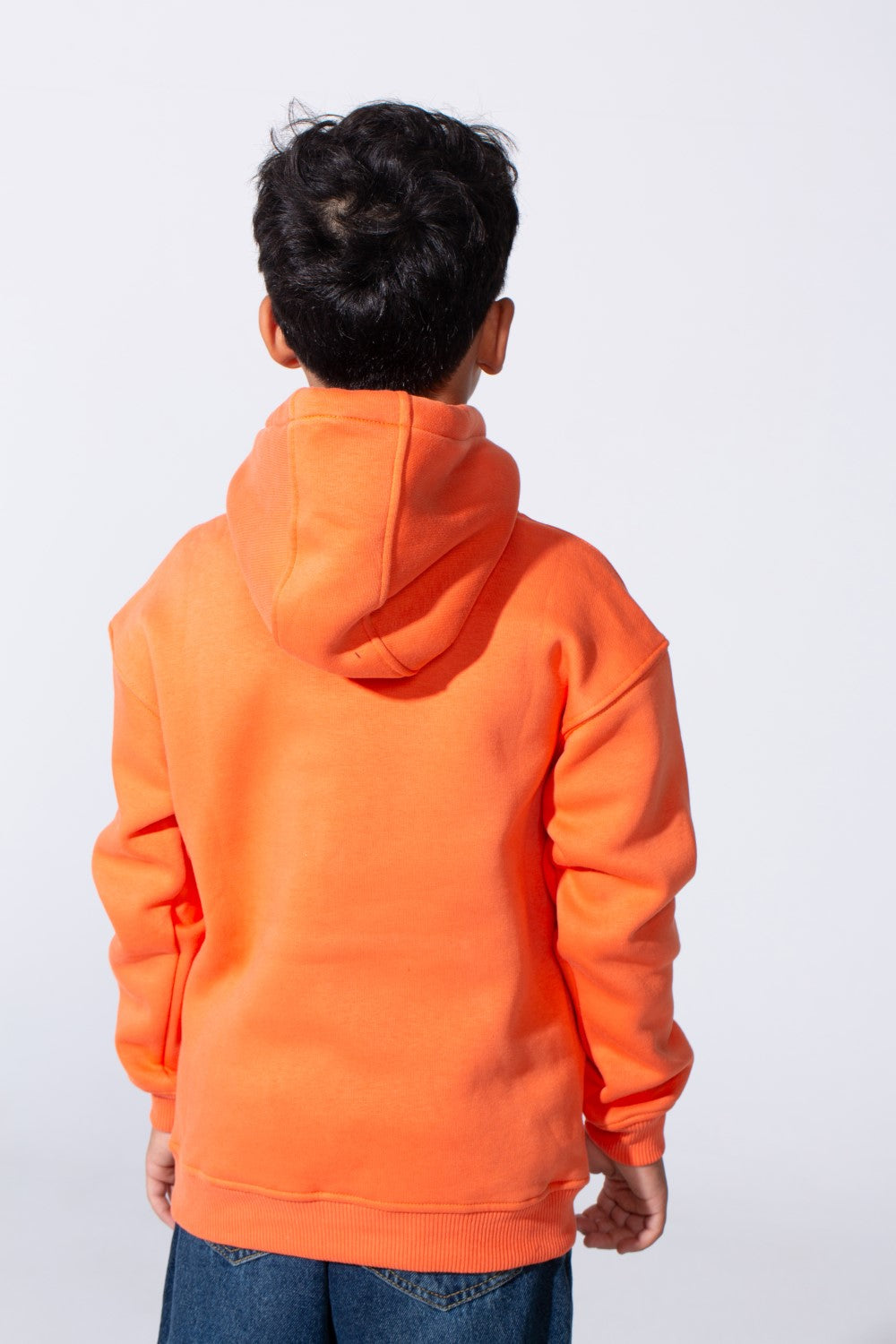 Boy's Tomato Store Hood Front Kangaroo Pockets Bold Graphic Text Print Everyday Modern Sweatshirt