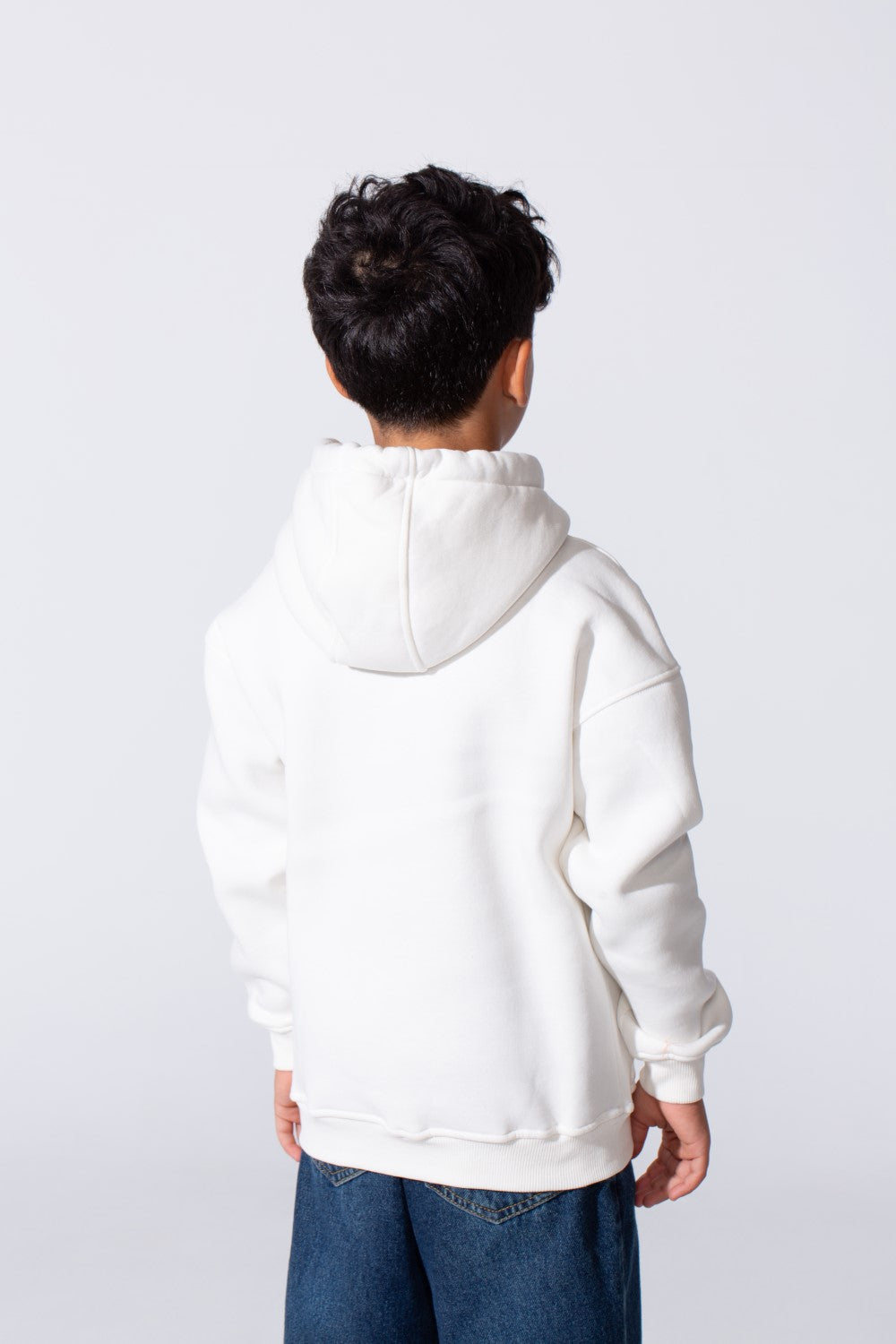Boy's Tomato Store Hood Front Kangaroo Pockets Bold Graphic Text Print Everyday Modern Sweatshirt