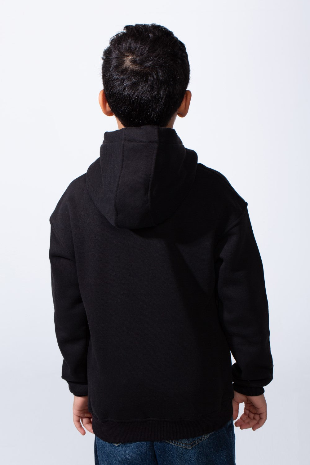Boy’s Oversize Melton Casual Kangaroo Pocket Hooded Sweatshirt