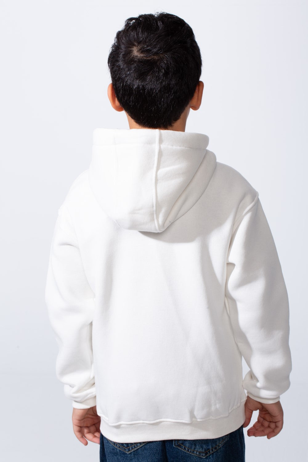 Boy’s Oversize Melton Casual Kangaroo Pocket Hooded Sweatshirt