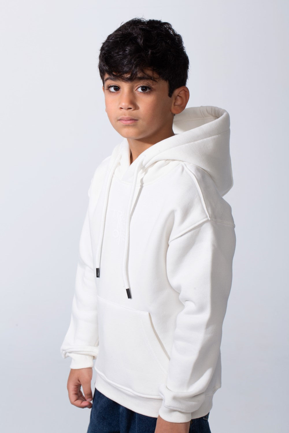 Boy’s Oversize Melton Casual Kangaroo Pocket Hooded Sweatshirt