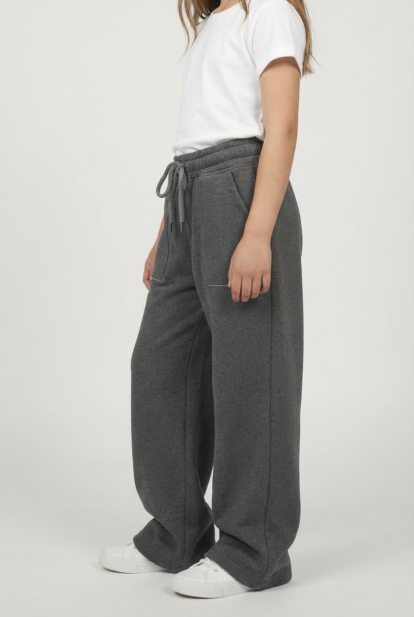 Girl’s Melton Oversize Everyday Wear Sweatpants