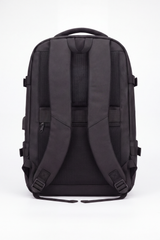 Men's Tomato Store Travel Backpack Durable Woven Fabric Compression Buckle Straps Storage Side USB
