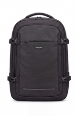 Men's Tomato Store Travel Backpack Durable Woven Fabric Compression Buckle Straps Storage Side USB