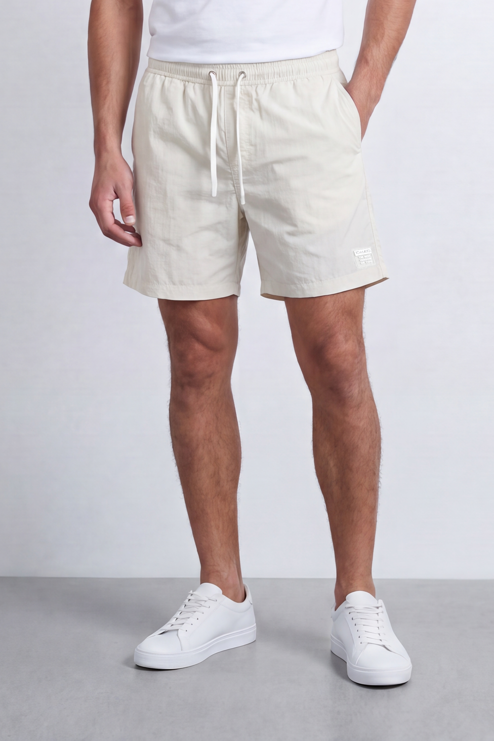 Men’s Tomato Store Resort Drift Shorts Crinkled Washed Surface Waterproof Regular Fit
