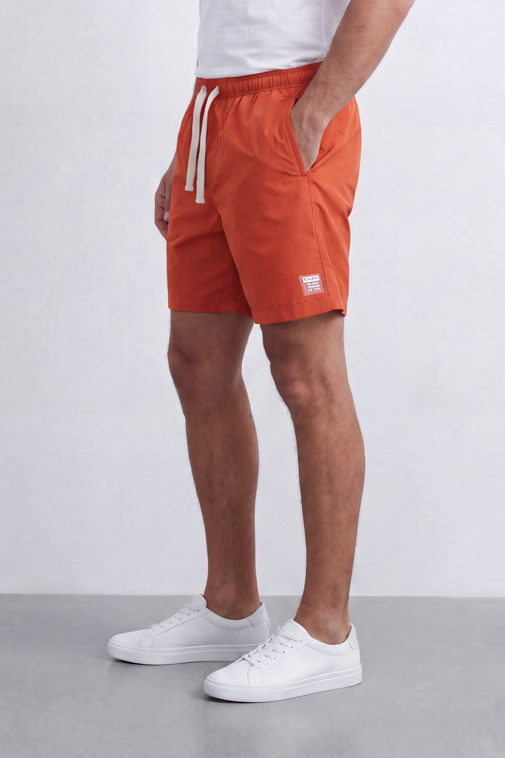 Men’s Tomato Store Resort Drift Shorts Crinkled Washed Surface Waterproof Regular Fit