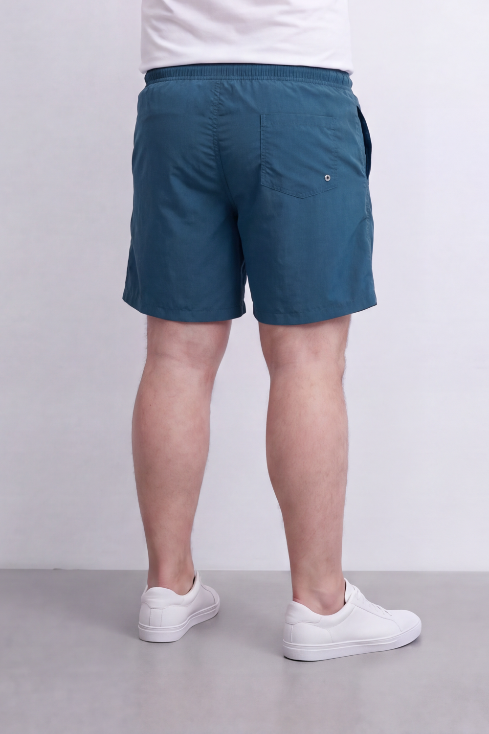 Men’s Tomato Store Waterproof Pull On Shorts Crinkle Surface Elastic Waist Rope Drawcord Side Pockets Back Eyelet Pocket Big Size