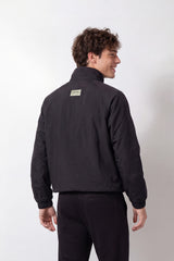 Men's Tomato Store Jacket Stand Collar Full-Zip Front Chest Embroidery Waterproof Slim Fit