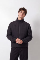 Men's Tomato Store Jacket Stand Collar Full-Zip Front Chest Embroidery Waterproof Slim Fit