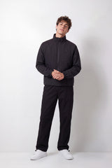 Men's Tomato Store Jacket Stand Collar Full-Zip Front Chest Embroidery Waterproof Slim Fit