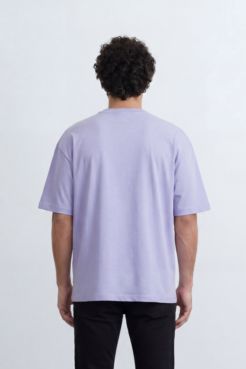 Men’s Tomato Store Summit Logo Oversize T-Shirt Made From Jersey Fabric With Clean Solid Surface Center Chest Mountain Artwork Print