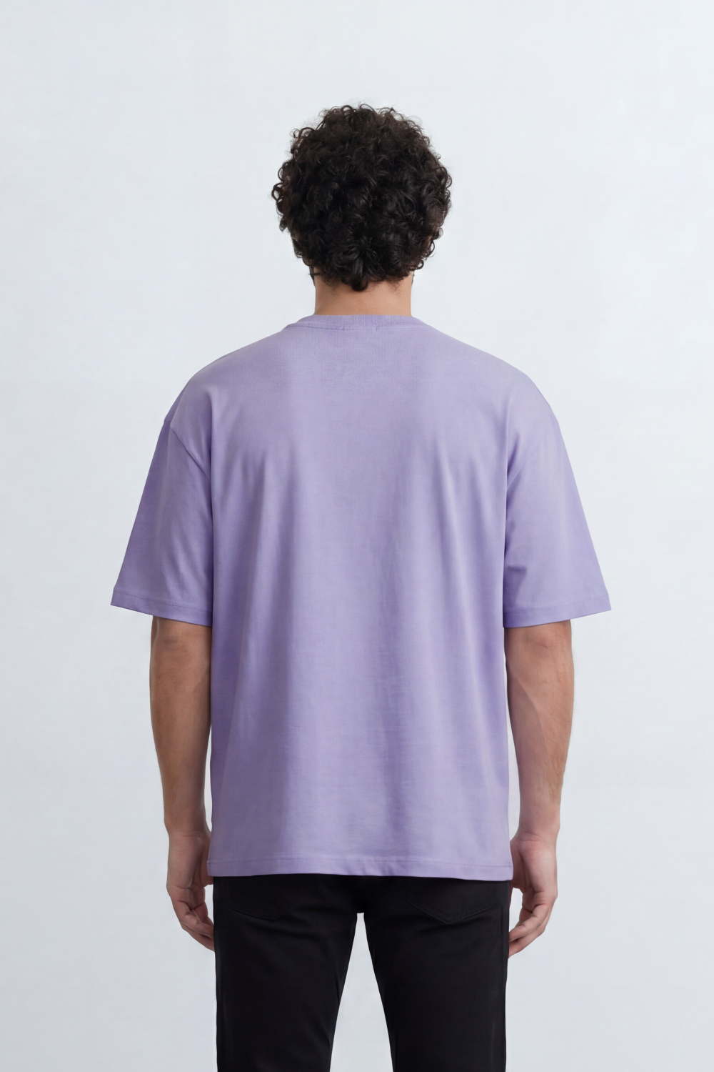 Men’s Tomato Store Summit Logo Oversize T-Shirt Made From Jersey Fabric With Clean Solid Surface Center Chest Mountain Artwork Print