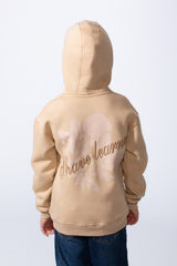 Boy's Tomato Store Bold Raised Script Embroidery Double-Layer Hood Melton Oversize Sweatshirt
