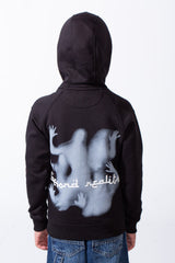 Boy's Melton Oversize Back Graphic Print Hooded Sweatshirt