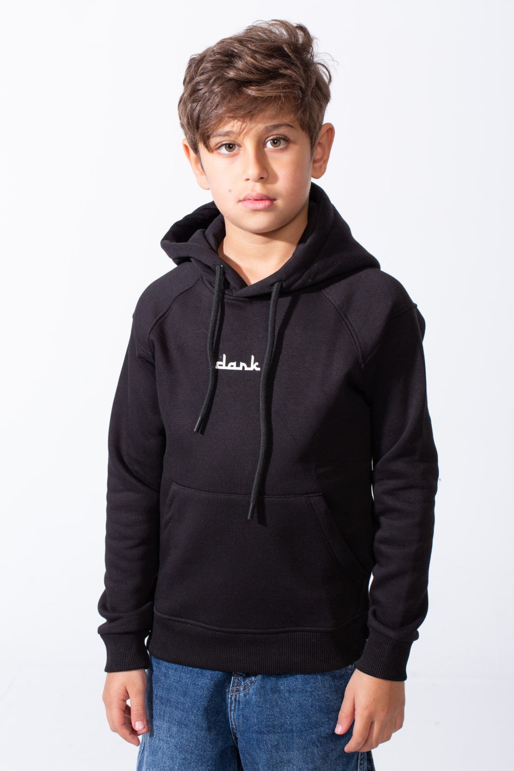 Boy's Melton Oversize Back Graphic Print Hooded Sweatshirt