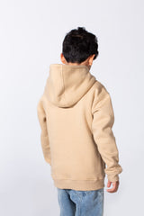 Boy's Hooded Sweatshirt With Front Print Kangaroo Pocket Long Sleeve Oversize Tomato Store