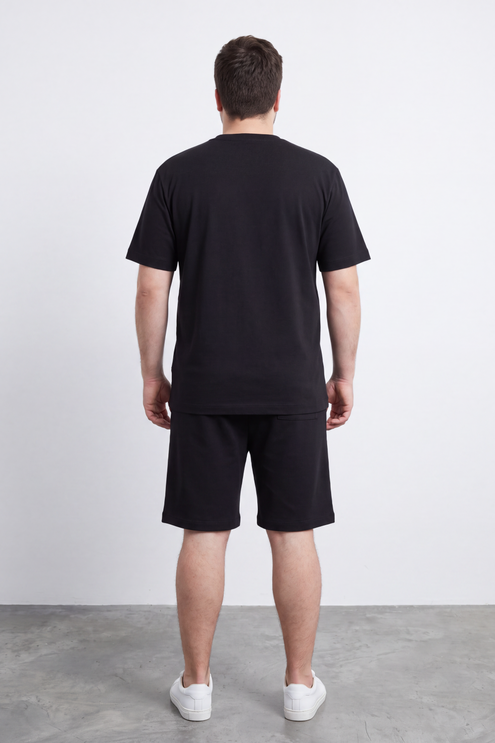 Men's Tomato Store Summer Soft Interlock Co-Ord Set Clean Monochrome Design Big Size Outfit
