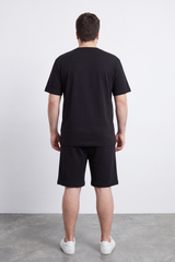 Men's Tomato Store Summer Soft Interlock Co-Ord Set Clean Monochrome Design Big Size Outfit