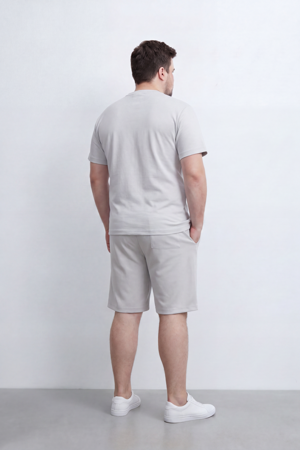 Men's Tomato Store Summer Soft Interlock Co-Ord Set Clean Monochrome Design Big Size Outfit