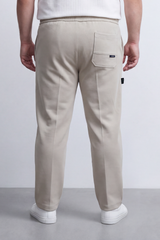 Men's Tomato Store Sweatpants Elastic Drawstring Waist Side Logo Detail Big Size