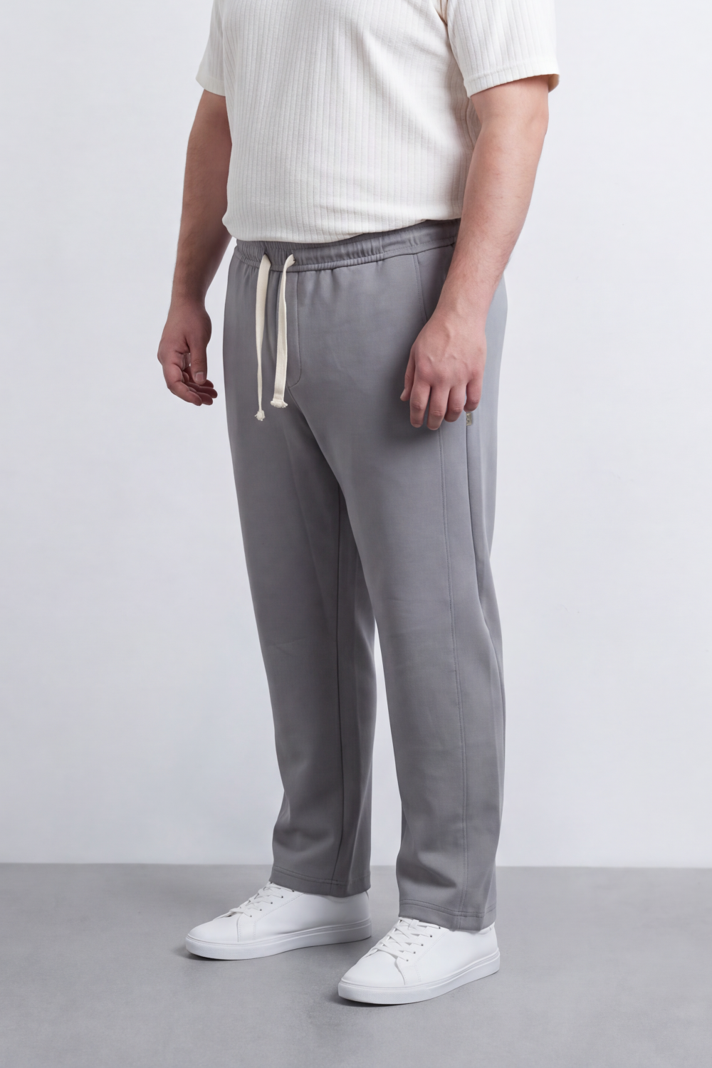 Men's Tomato Store Sweatpants Elastic Drawstring Waist Side Logo Detail Big Size