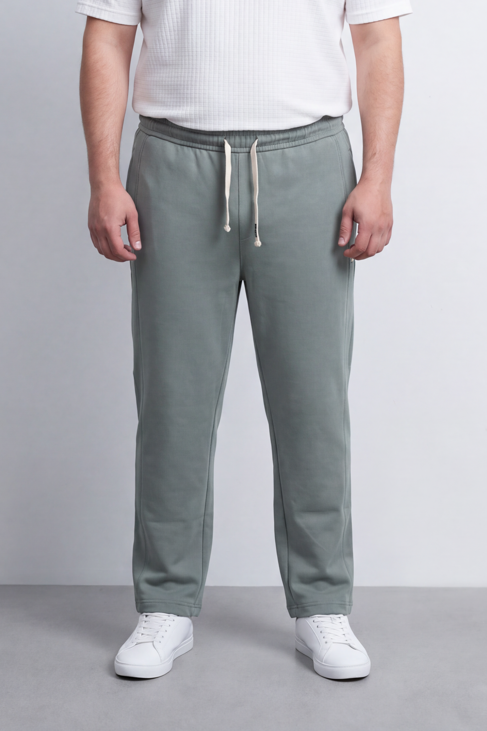 Men's Tomato Store Sweatpants Elastic Drawstring Waist Side Logo Detail Big Size