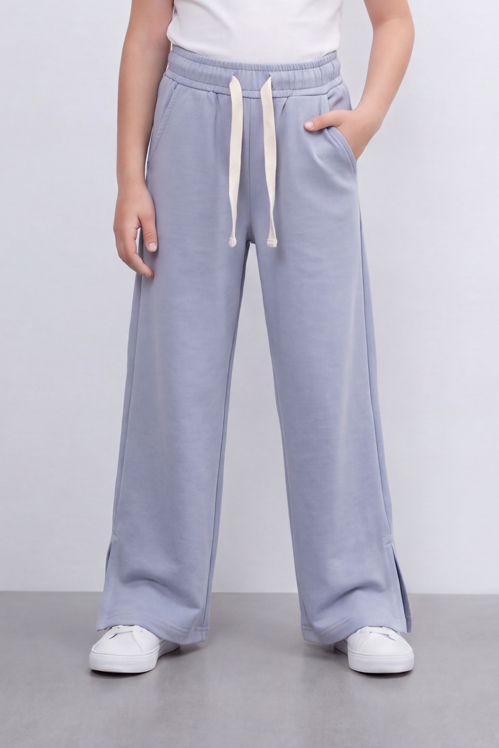 Girl's Tomato Store Pants Elastic Drawstring Waist Side Pocket Detail