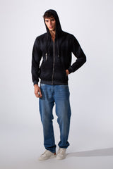 Men's Slim Fit Tie Dye Full Zip Hood Sweatshirt