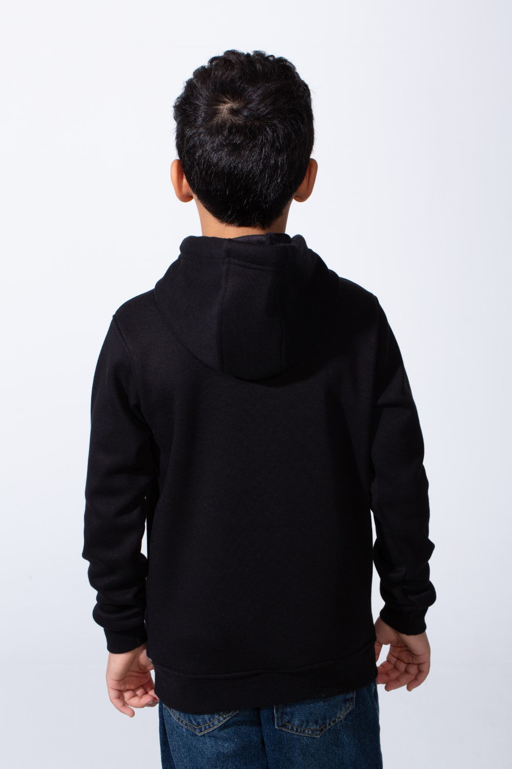 Boy’s Slim Fit Modern Comfort For Everyday Wear Front Print Hood Sweatshirt