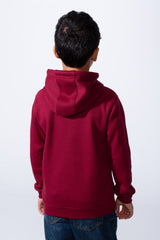 Boy’s Slim Fit Modern Comfort For Everyday Wear Front Print Hood Sweatshirt