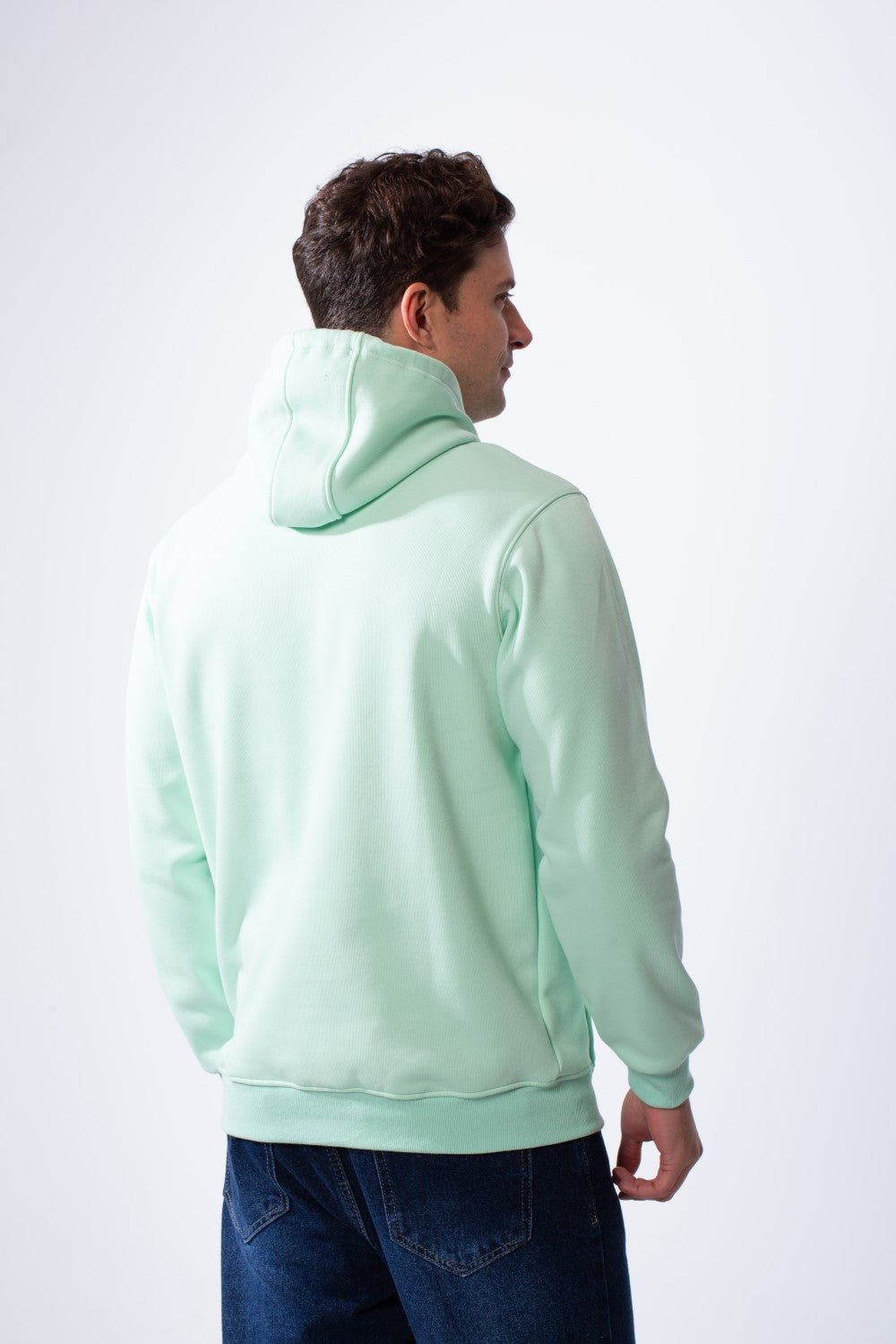 Men's Drawstring Hood Front Kangaroo Pockets Bold Graphic Text Print Everyday Practicality Modern Sweatshirt
