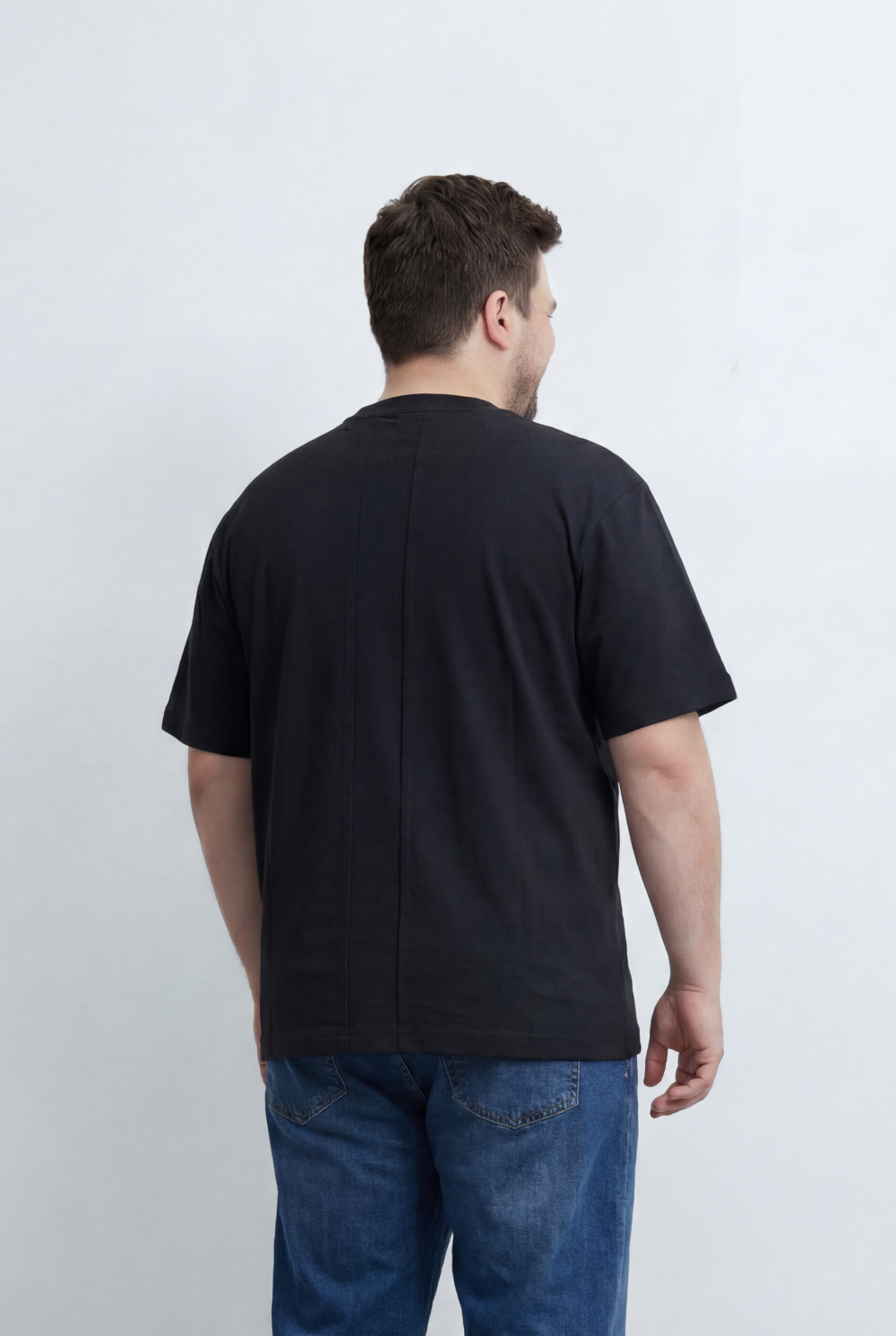 Men’s Tomato Store Big Size T-Shirt Utility Inspired Chest Pocket And Distressed Detail