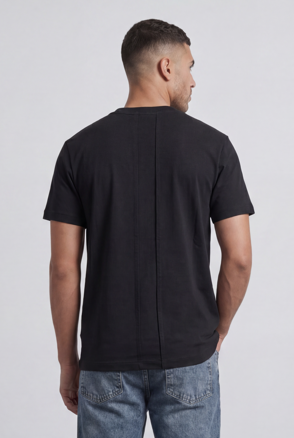 Men’s Tomato Store Pocket T-Shirt Distressed Chest Pocket Detail Clean Minimal Design Regular Fit