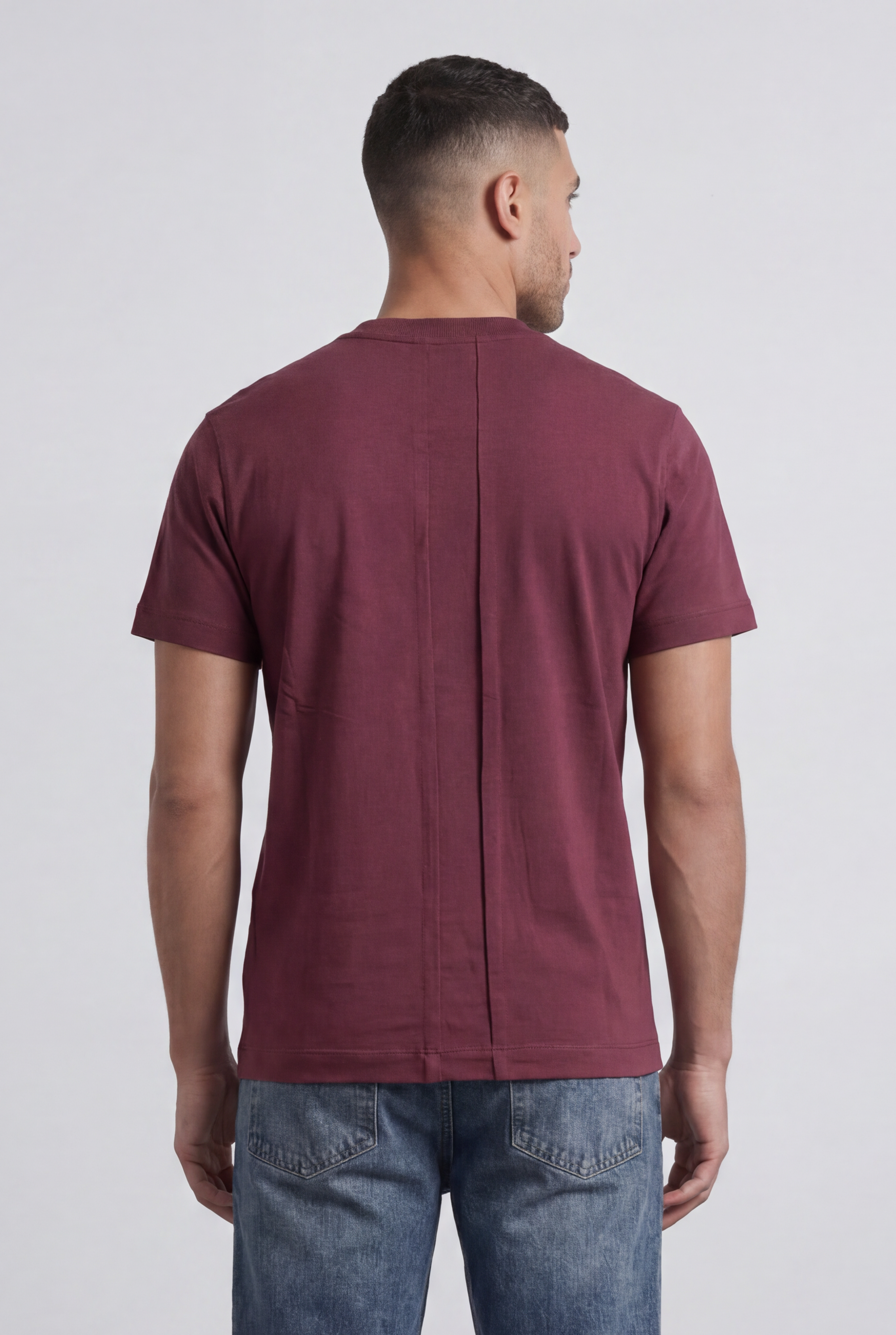 Men’s Tomato Store Pocket T-Shirt Distressed Chest Pocket Detail Clean Minimal Design Regular Fit