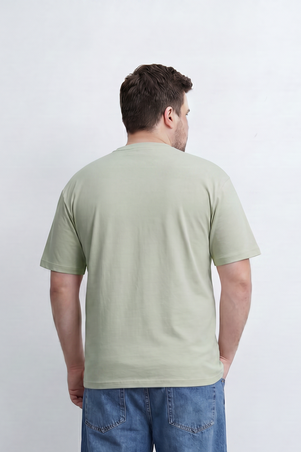 Men’s Tomato Store Silent Rage T-Shirt Tonal Angry Chest Typography With Fine Scratch Line Big Size