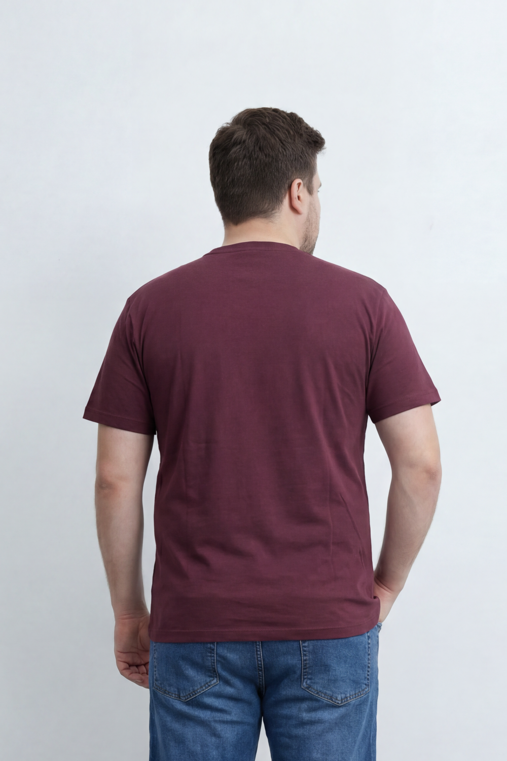 Men’s Tomato Store Silent Rage T-Shirt Tonal Angry Chest Typography With Fine Scratch Line Big Size