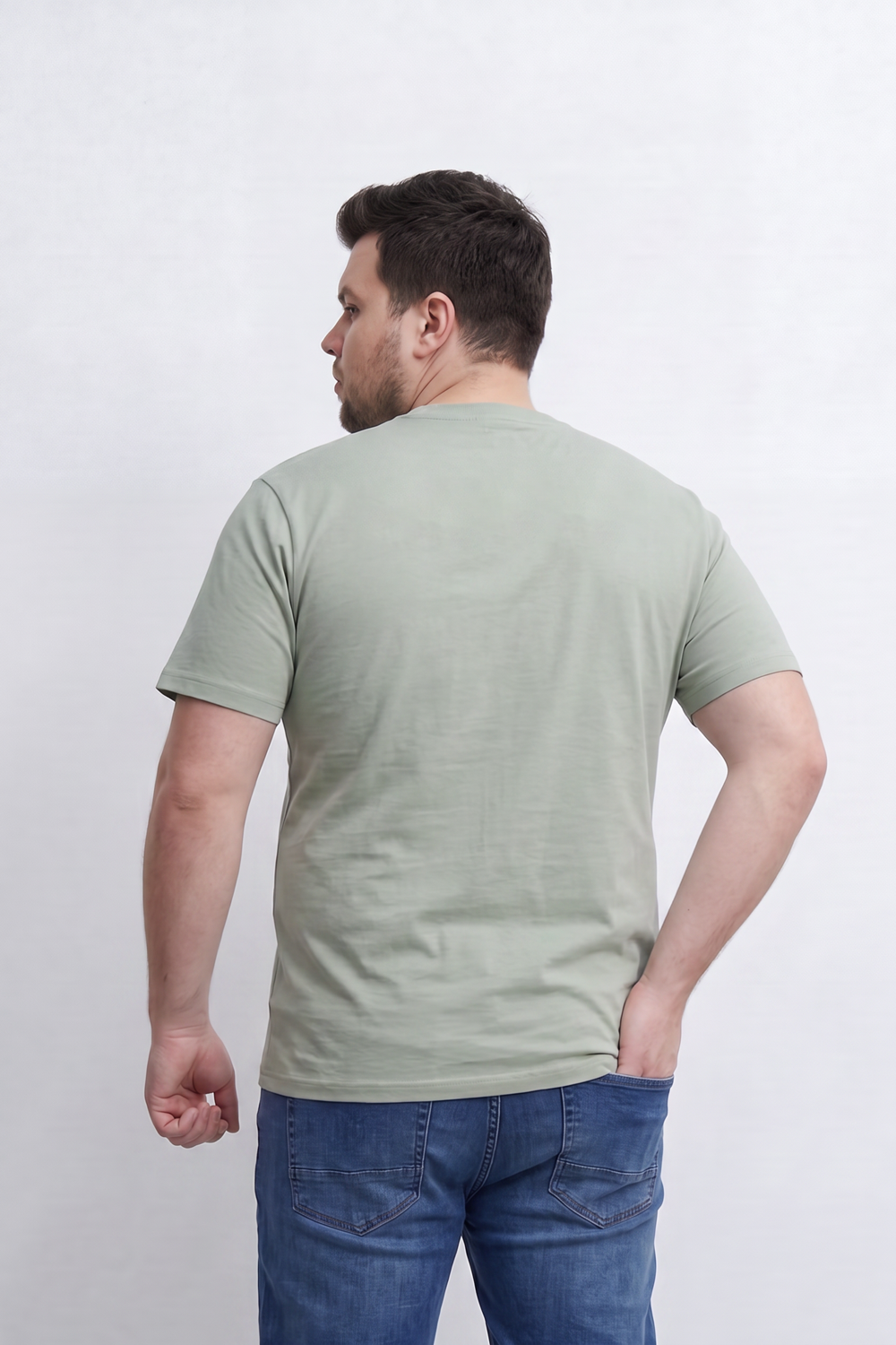 Men’s Tomato Store Silent Rage T-Shirt Tonal Angry Chest Typography With Fine Scratch Line Big Size